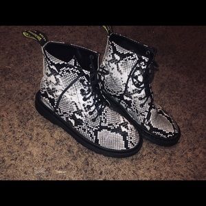 Faux Snake Skin Boots from DSW